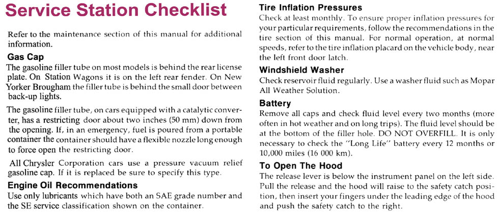1977 Chrysler Owners Manual Page 34